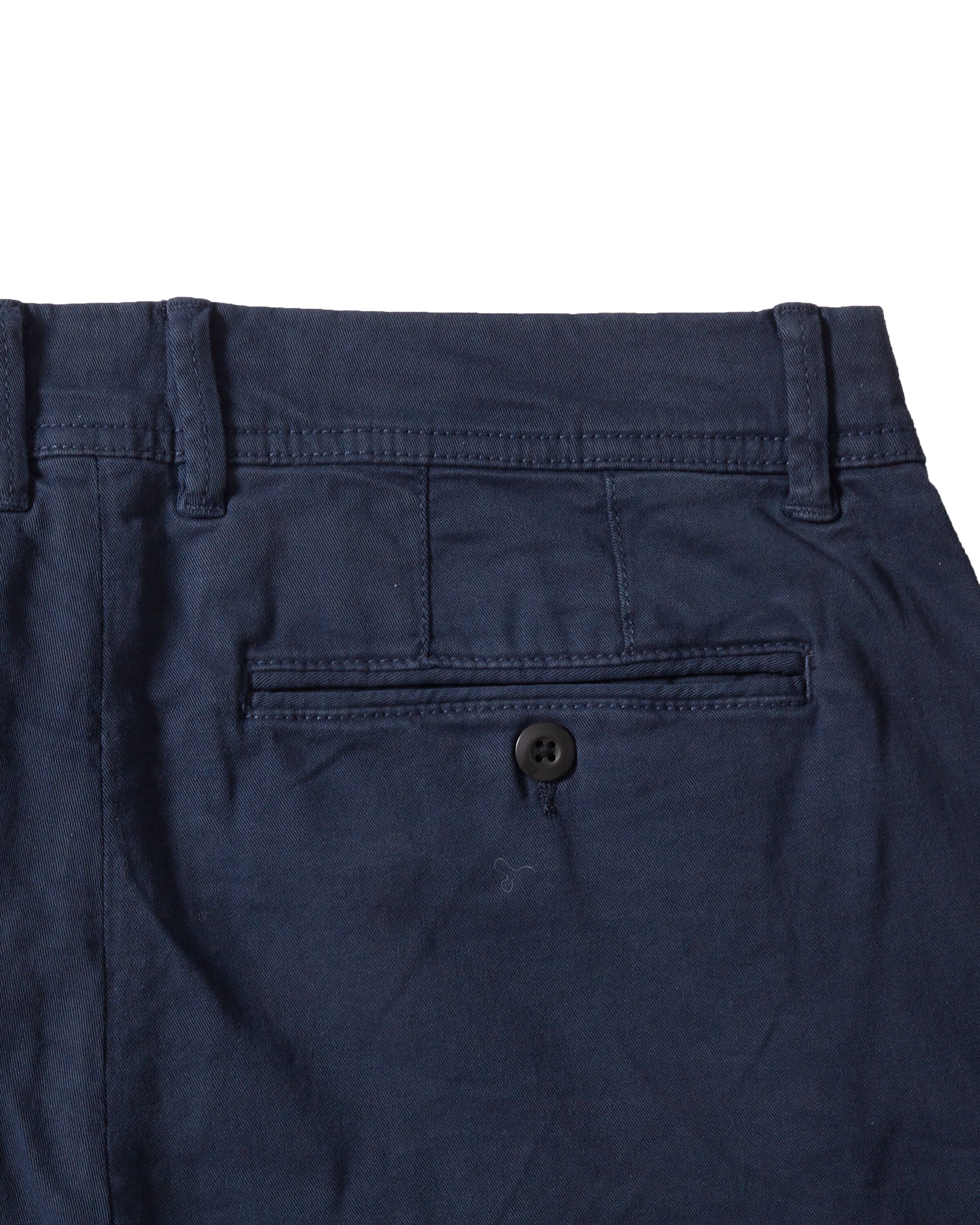 Precision Stretch Chino Shorts 8" - Navy Stretch Woven Fabric Comfy Layers