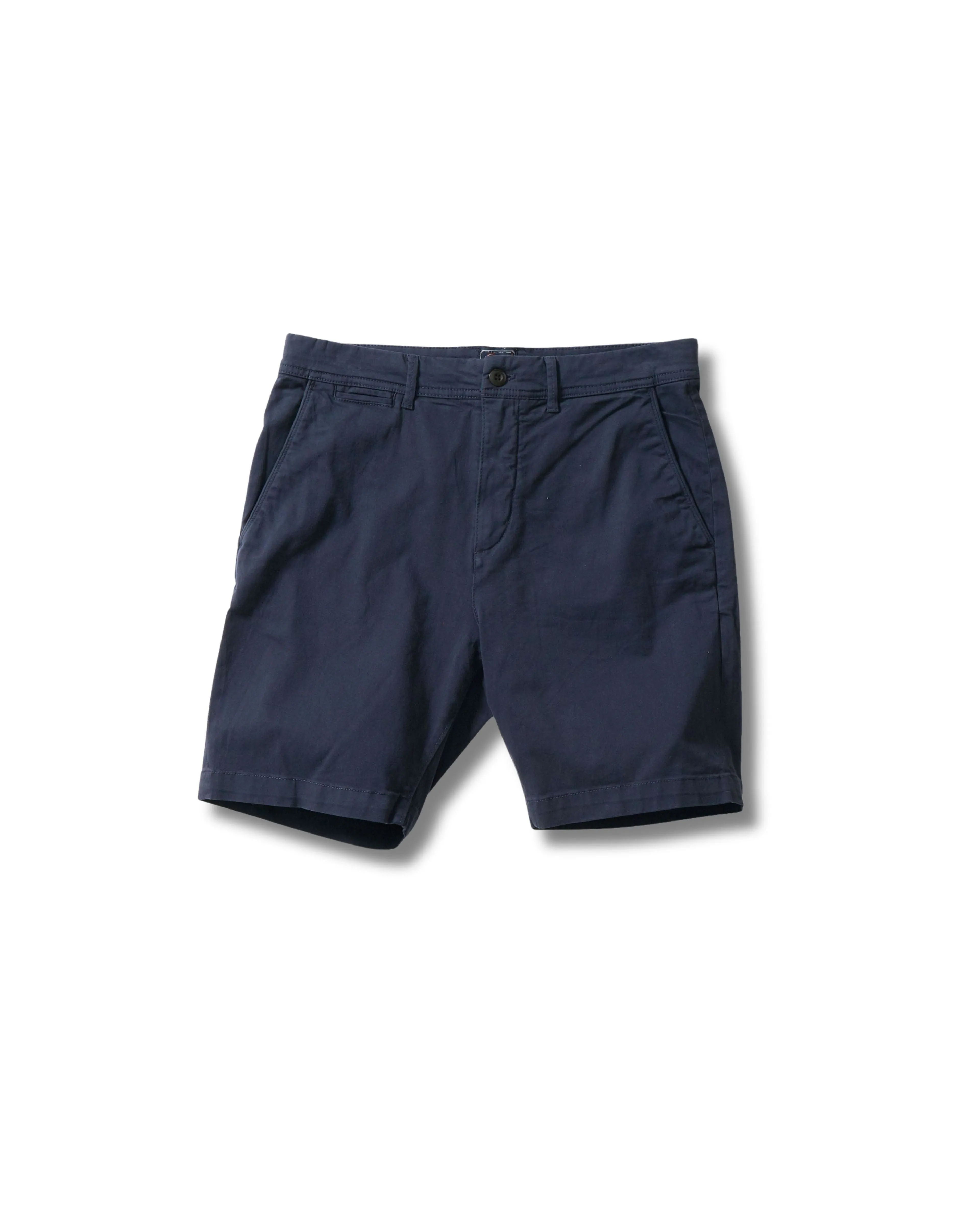 Precision Stretch Chino Shorts 8" - Navy Bacterial Growth Prevention Relaxed Motion