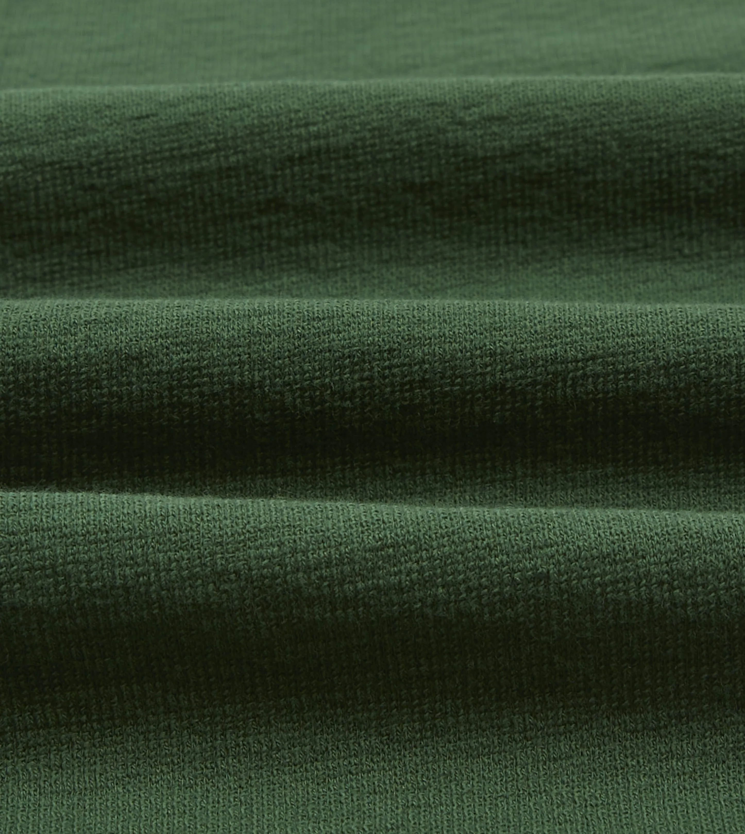 Green Cotton Long-Sleeve Mock Neck Hiking T-Shirt OversizedSilhouette Water Based Ink