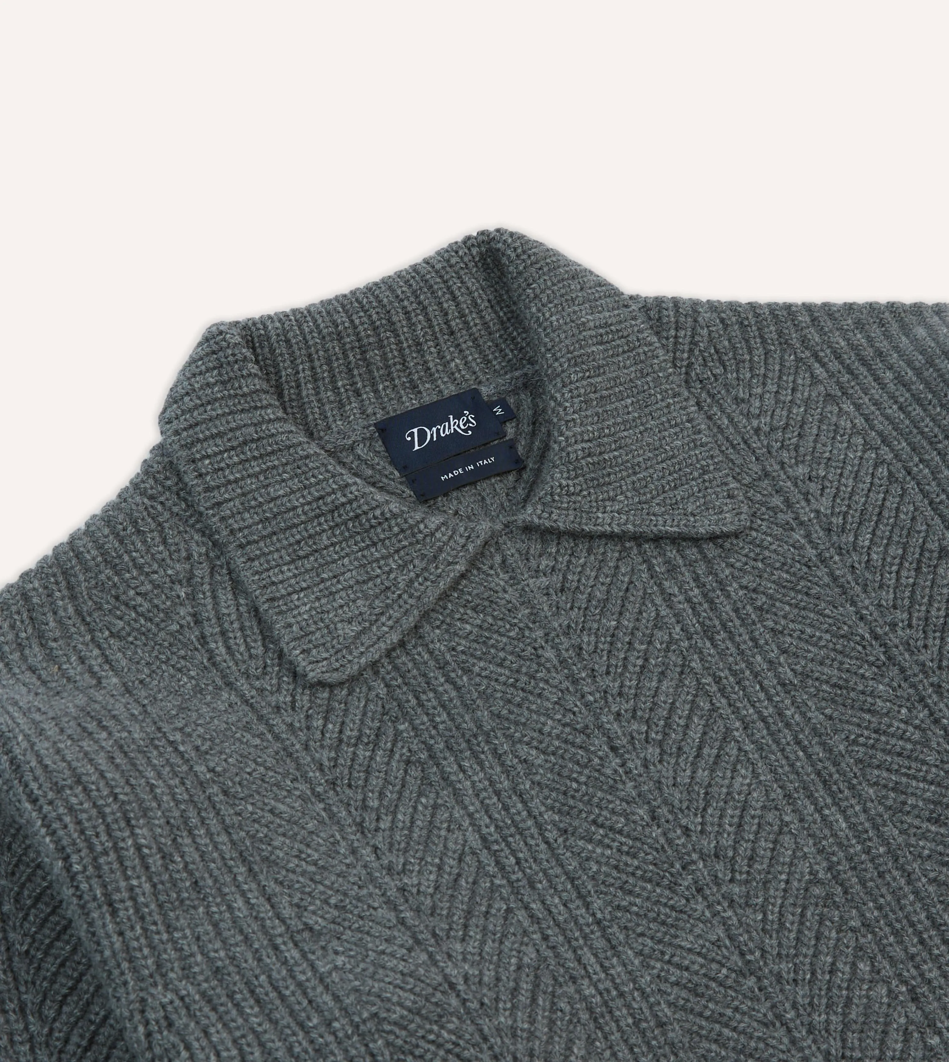 Grey Alpaca Lambswool Integral Collar Jumper Fall Outfit
