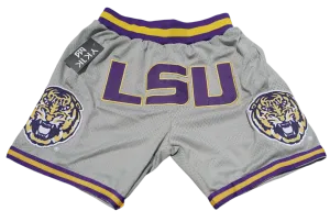 Trendy Look Grey LSU BASKETBALL SHORTS