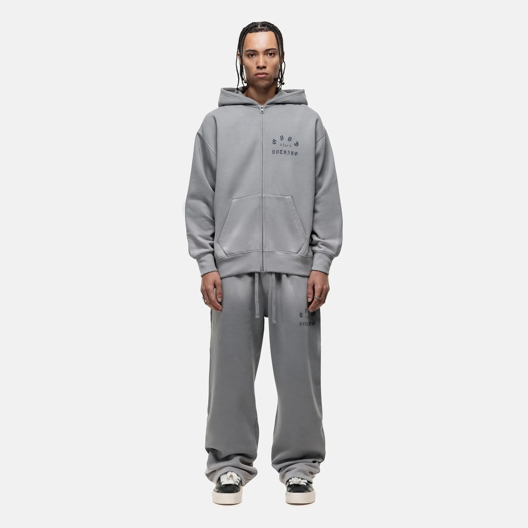 All Season Fit California Washed Grey Sweatpants