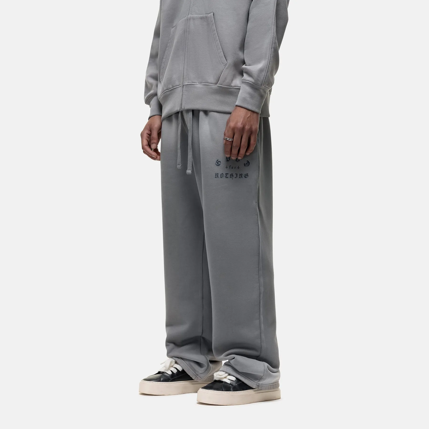 California Washed Grey Sweatpants All Use Premium Look