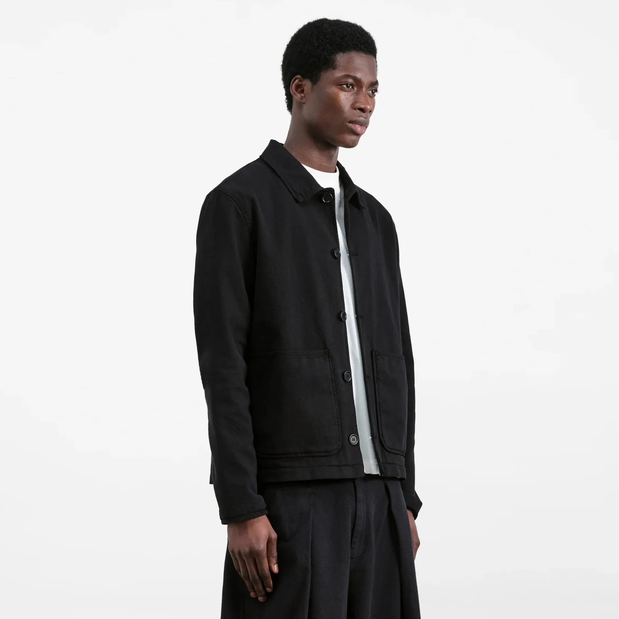 heavy duty fabric Windproof Cuffs Groundhog Jacket (Black)