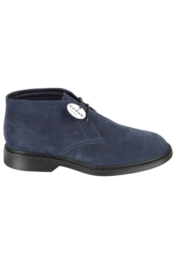 Simple Edge Air Circulation H576 Clark Suede Lace-Up Ankle Boot