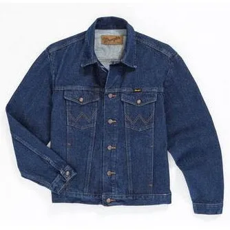 Sealed Seams AdjustableHem Wrangler Men's Cowboy Cut Unlined Denim Jacket