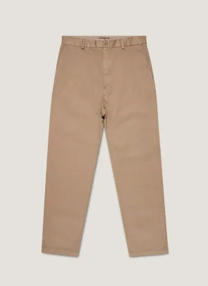 Men's Regular Fit Chino in Dark Stone Travel Friendly