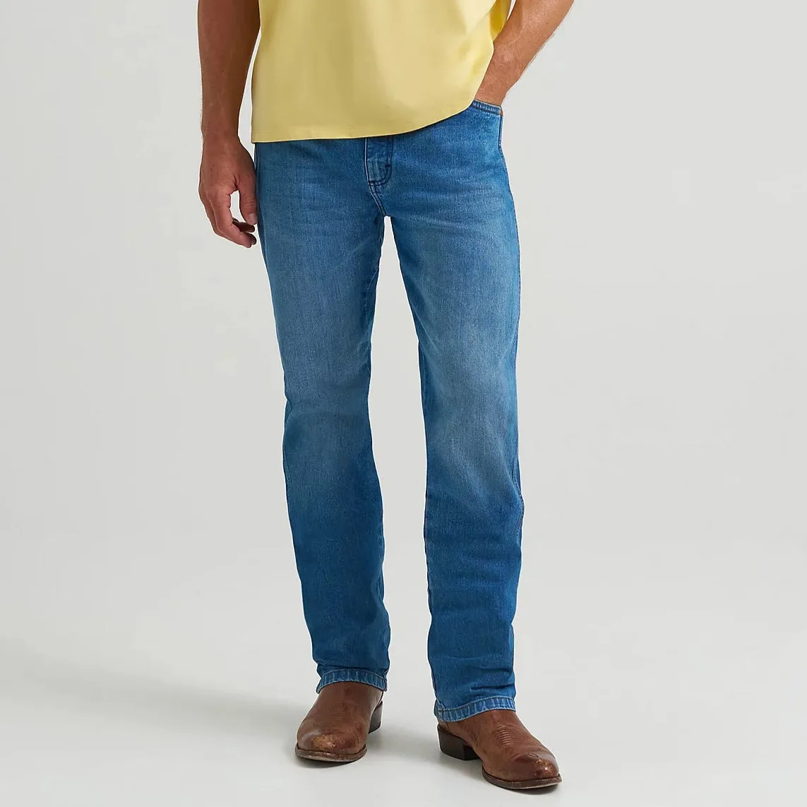 Wrangler x Coors Men's 13MWZ Cowboy Cut Jean in Golden Blue Comfortable Waist Unisex Wear Elegant Vintage Lover