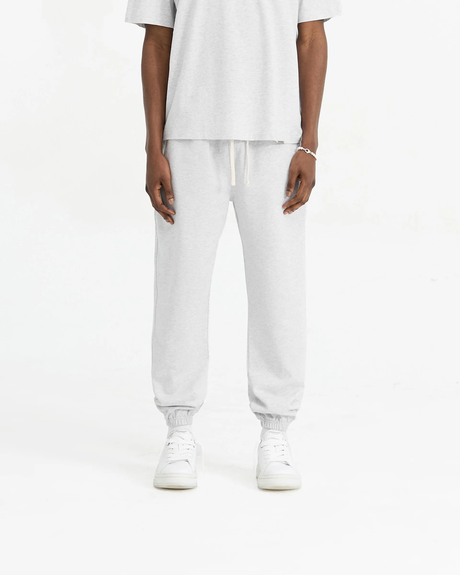 Initial Cuffed Sweatpant - Ice Grey Marl Travel Ready Heat Control