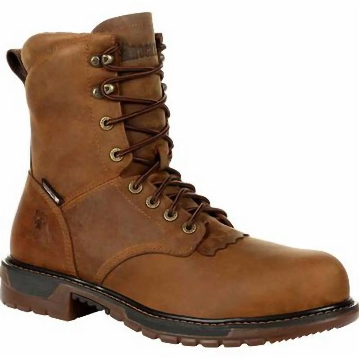 Men's Original Ride Flx Composite Waterproof Lace Up Western Boot - Wide Width In Brown VIP Event Base Comfort