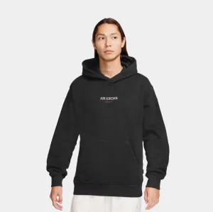 Air Jordan Wordmark Chicago Fleece Pullover Mens Hoodie (Black) Casual Fit product lanyard visibility