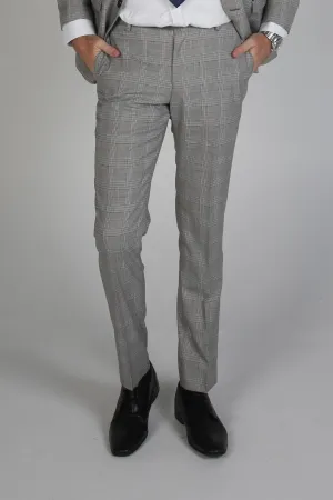 Men's Hugo Grey Trousers Dynamic Motion Chic Look