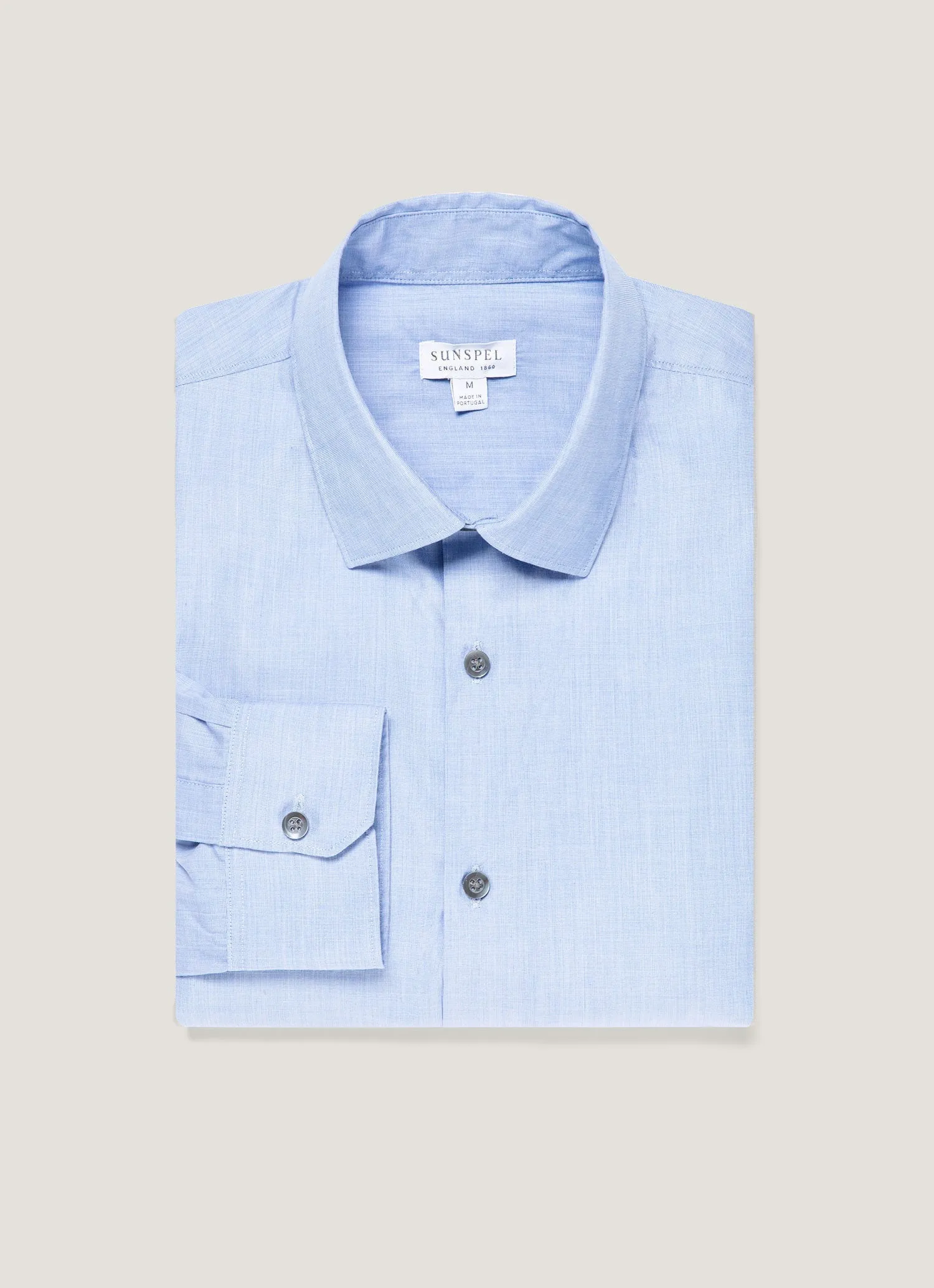 Classic Vibes Men's Cotton Stretch Shirt in Dark Blue