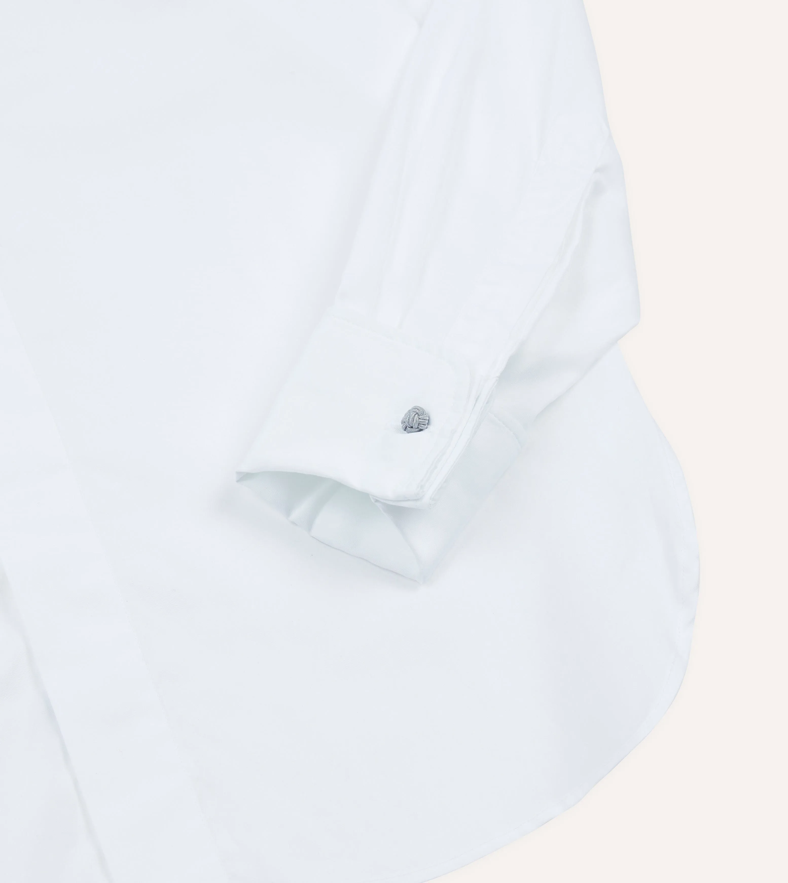 Casual Essentials Wear White Cotton Long Point Collar Dinner Shirt