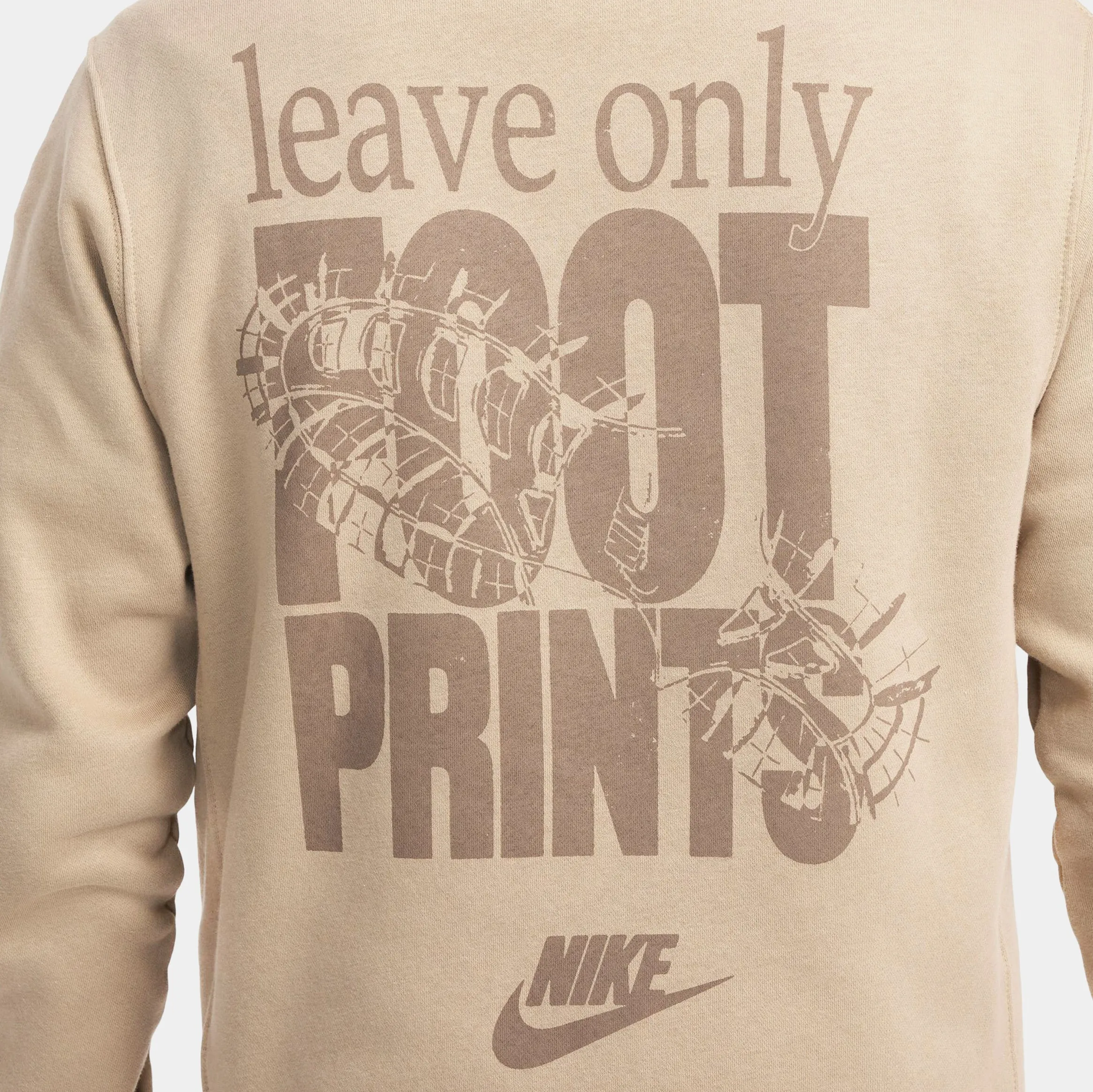 NSW Club Open Air Pullover Mens Hoodie (Khaki/White) Everyday Comfort Comfy Layering