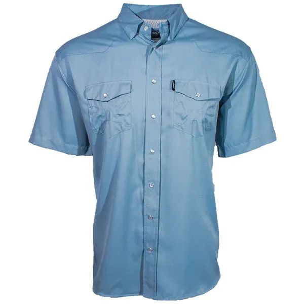 Hooey Men's Ashley Blue Short Sleeve Western Snap Shirt Outdoor Adventure