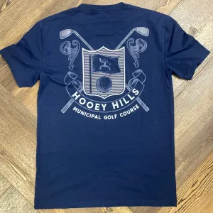 Summer cool Performance Comfort Hooey Men's Club House Tee in Navy