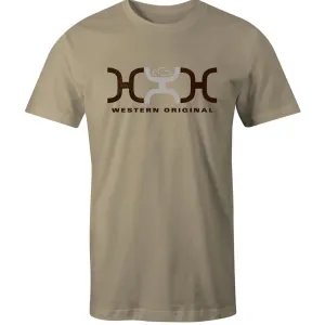Elegant Detail Hooey Men's Loop Logo Tee in Tan