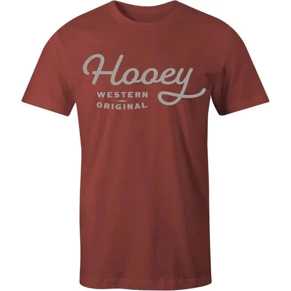 Chilly Layer Hooey Men's OG Logo Tee in Crimson