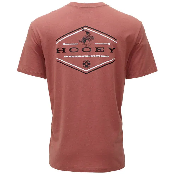 Weekend Wardrobe Pocket Reinforcement Hooey Men's "Hooey Mountains" Graphic Tee in Light Mahogany