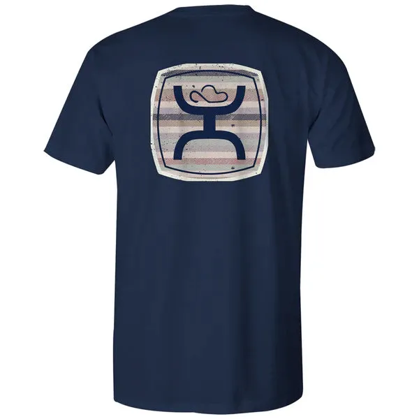 Hooey Men's Zenith Graphic Tee in Navy Travel Comfort Style
