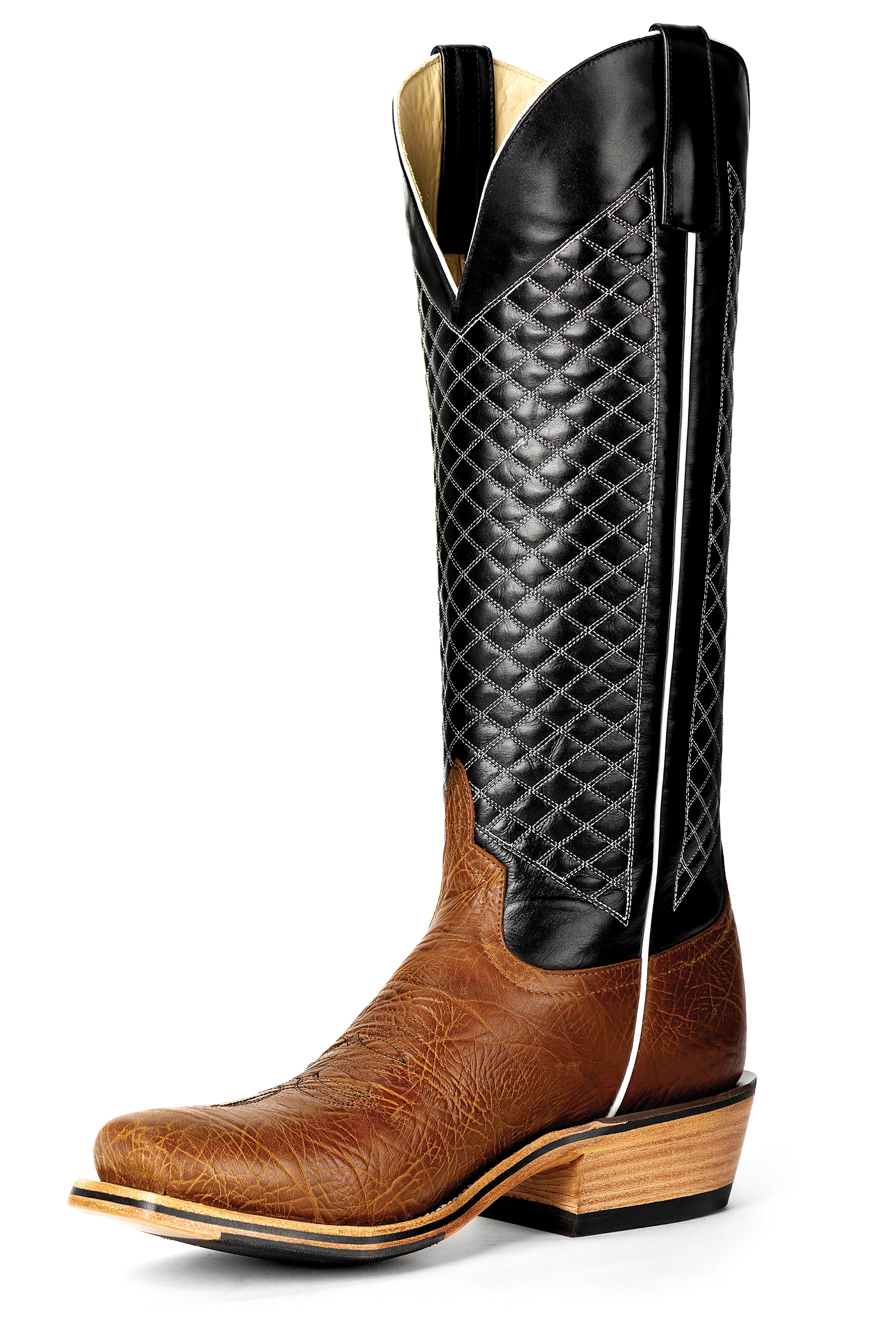 Durable Shell Trail Exploration Extreme Durability Horse Power Black Shrunken Shoulder Western Boot