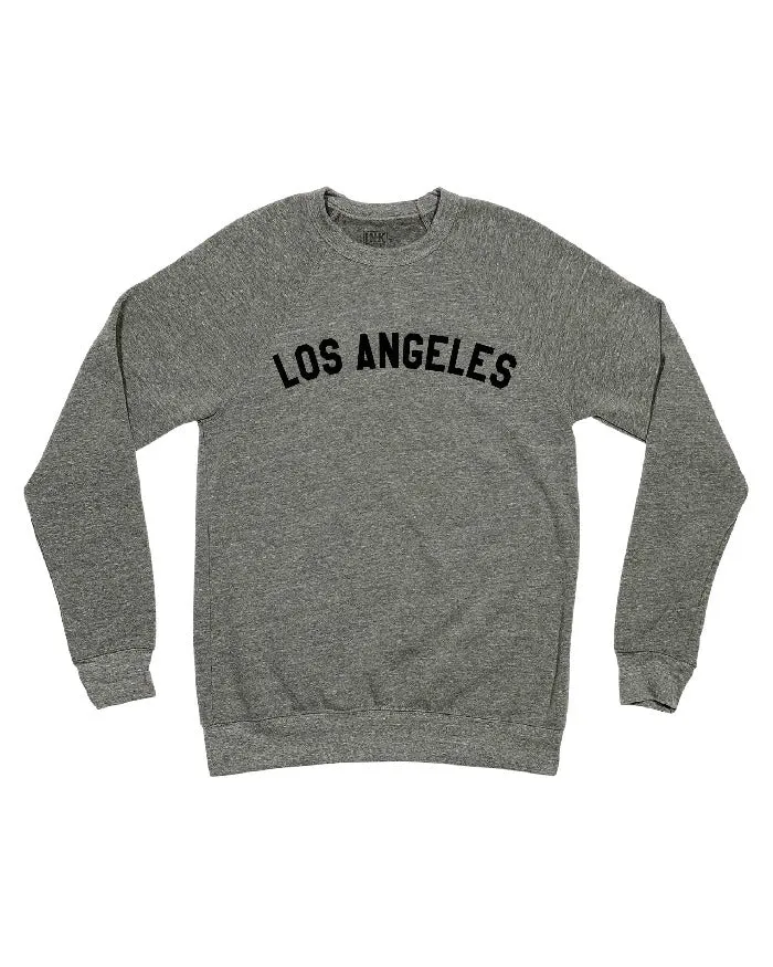 Cozy pieces Comfy Design Los Angeles Basics Crewneck Sweatshirt - Heather Grey