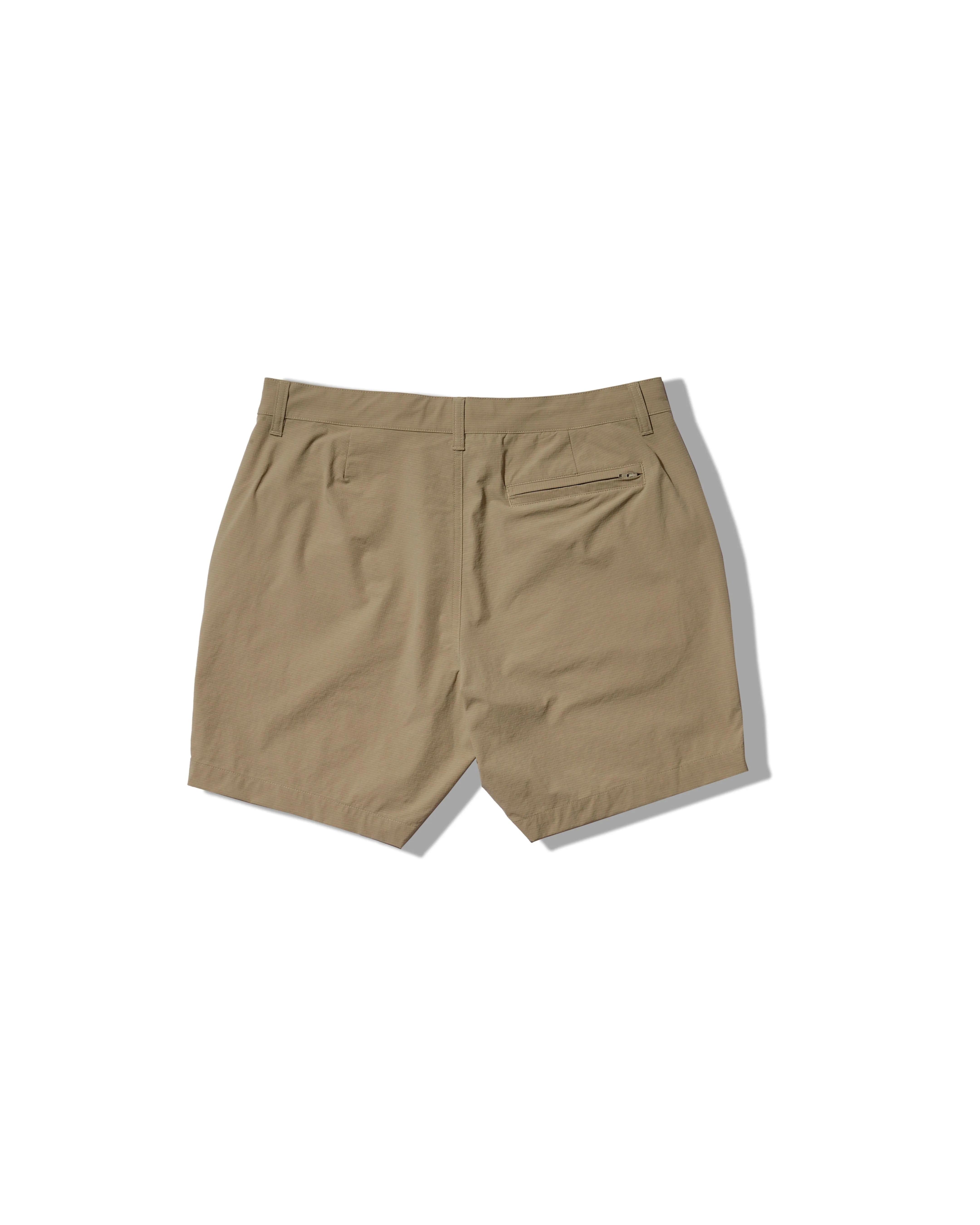 Sneakers Recycled Elastic Trim Hybrid Everyday Shorts 7" - Sand