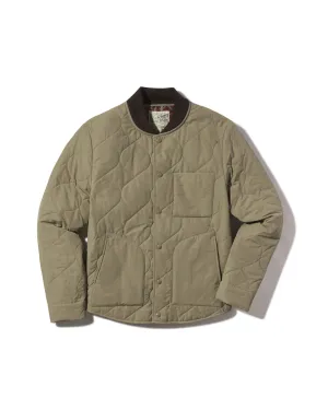 Weatherproof Zipper Seals New Daines Quilted Bomber - Dusty Olive