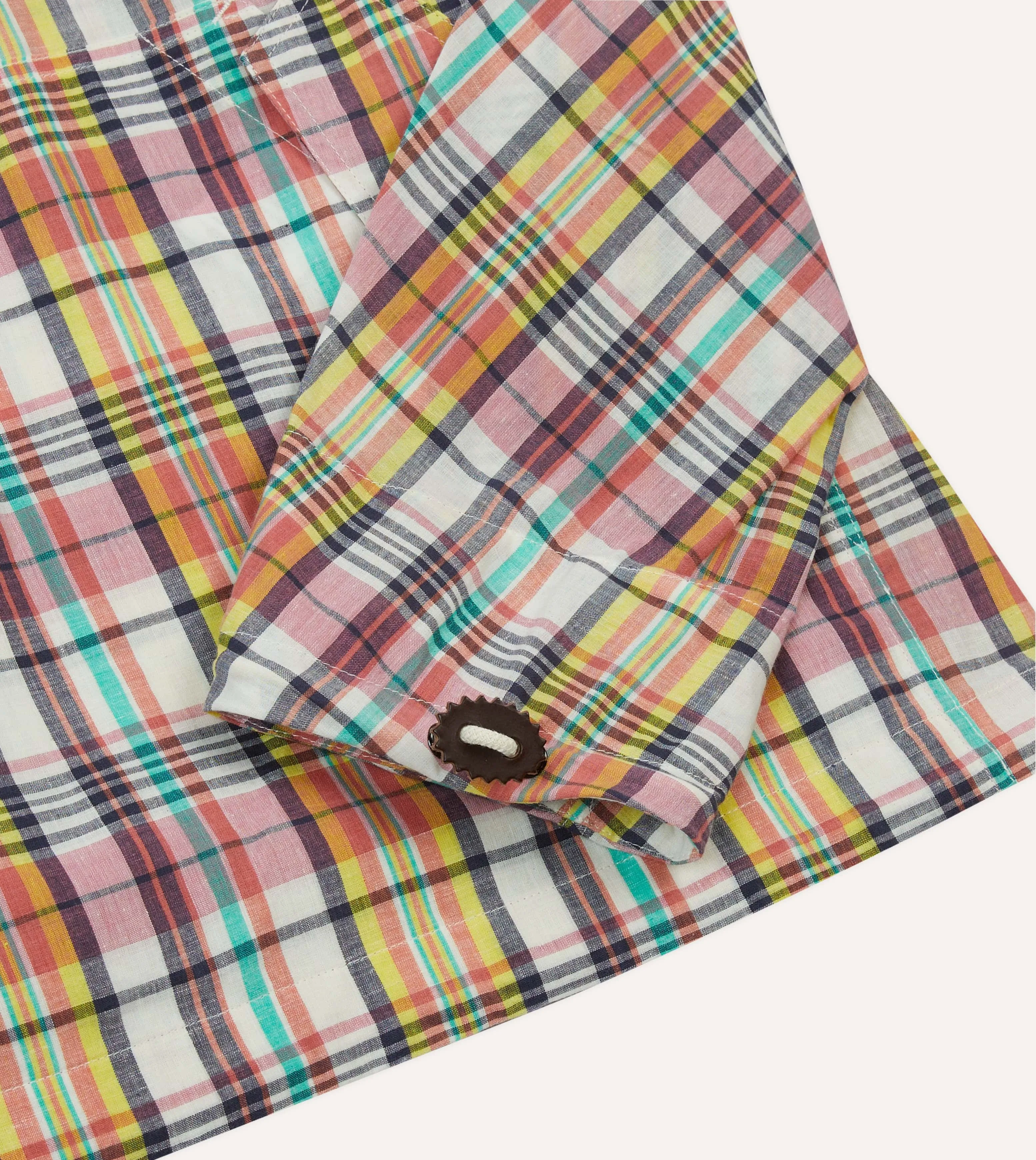 Breathable Design Rubberized Trims Waxed Madras Cotton Surf Cagoule