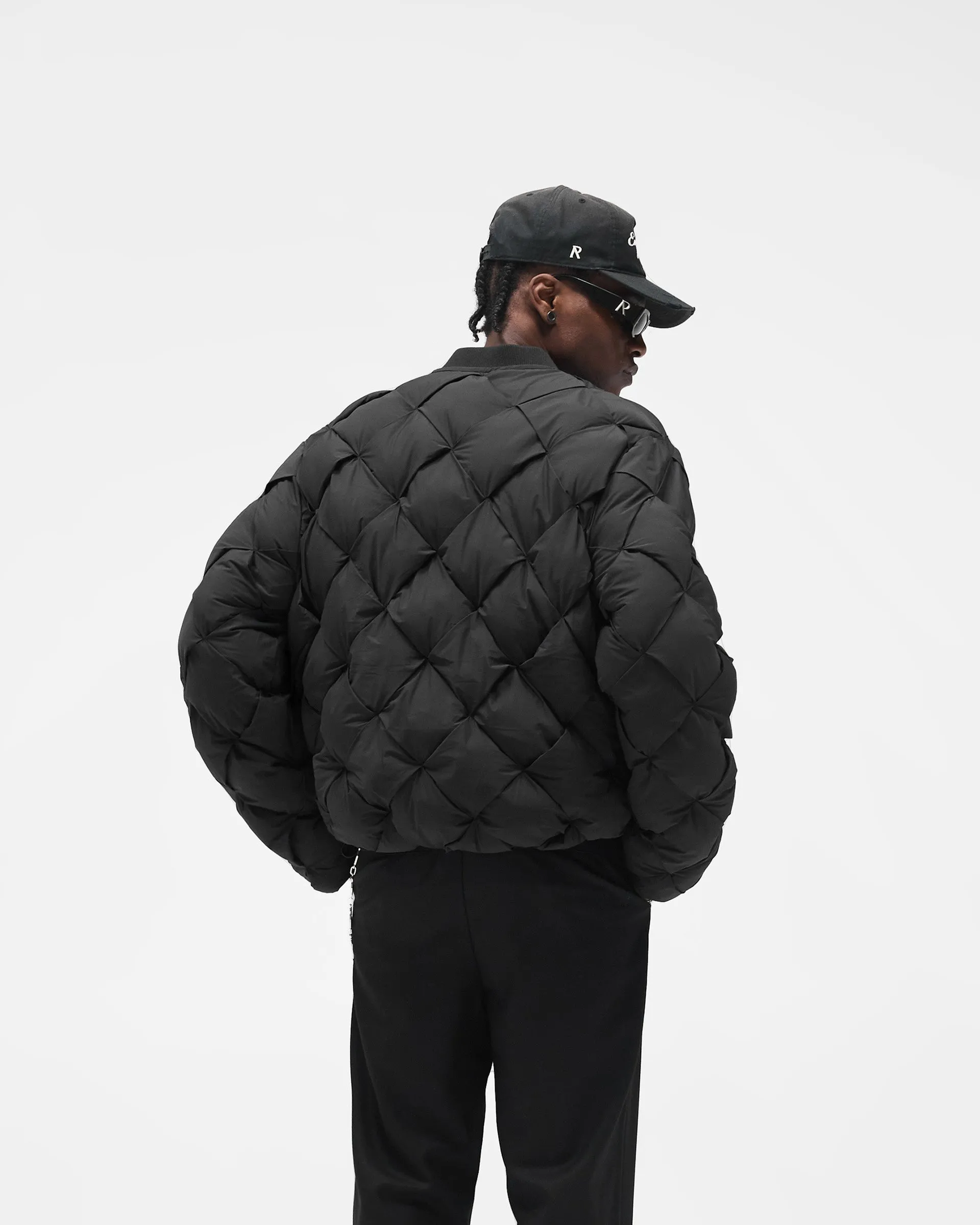 Pillow Puffer - Jet Black Reinforced Shoulder Protection Softshell Construction