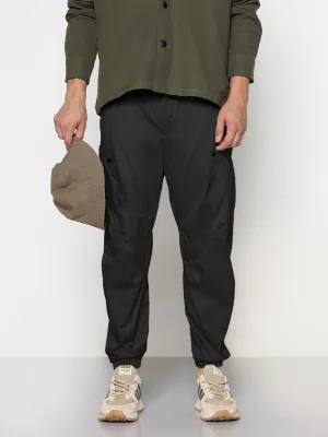 Men's Black Relaxed Fit Cargos Cozy Waist