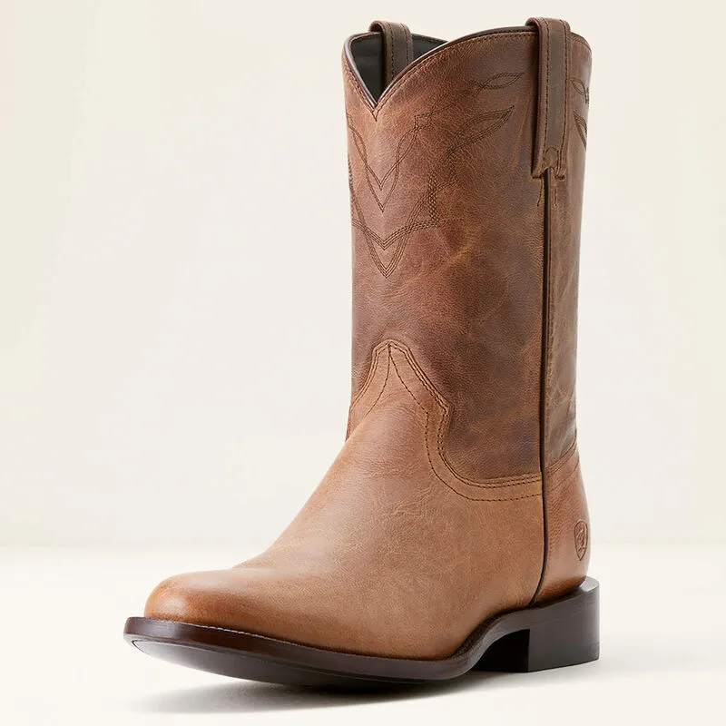 Mid Top Ariat Men's Downtown Western Boot in Bone