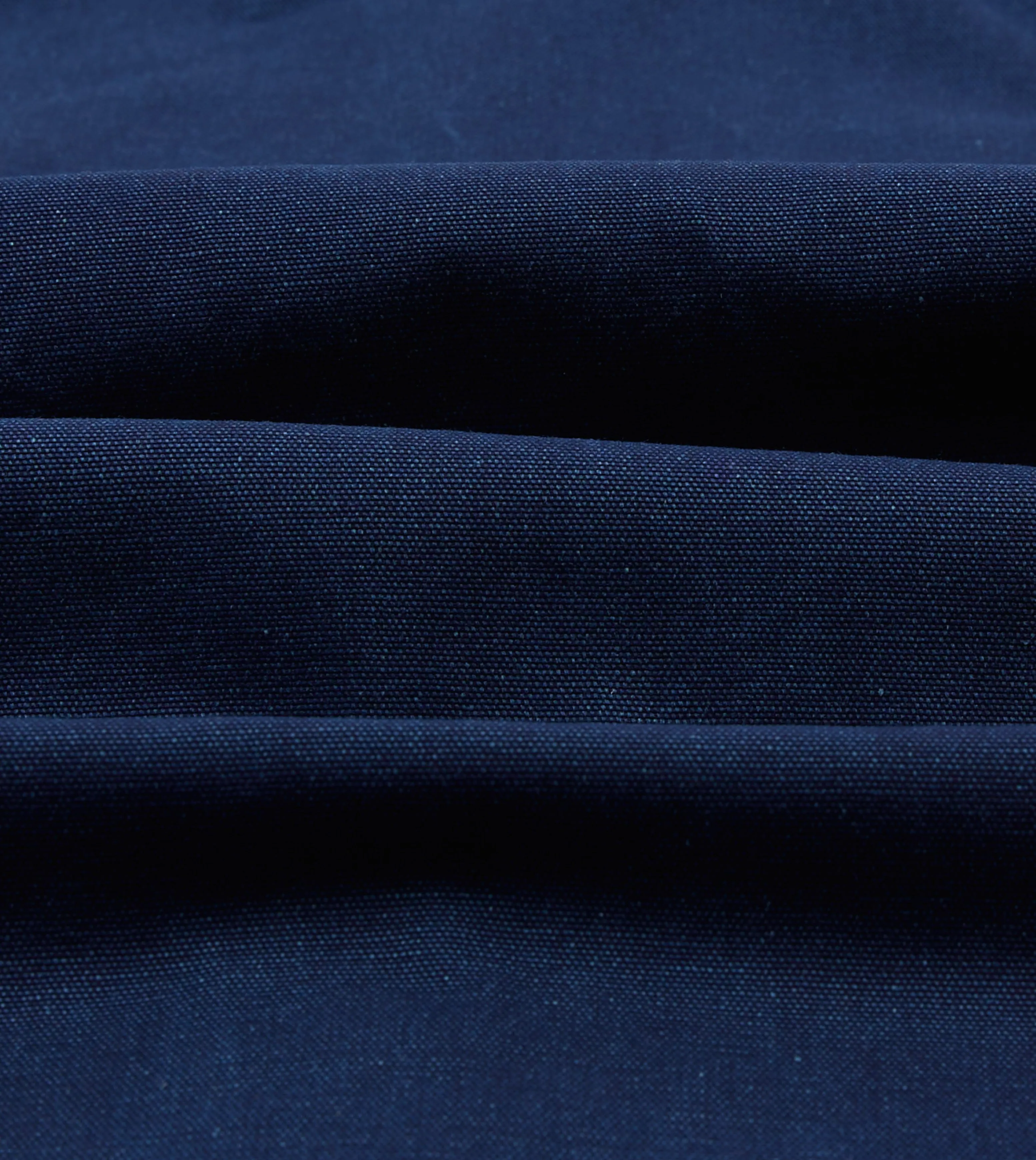 Urban Trend Look Organic Cotton Blend Indigo Canvas Two-Pocket Western Shirt