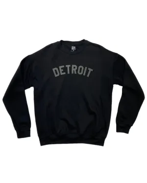 product group cooperation Comfort Design Ink Detroit - Classic Crewneck Sweatshirt - Black on Black