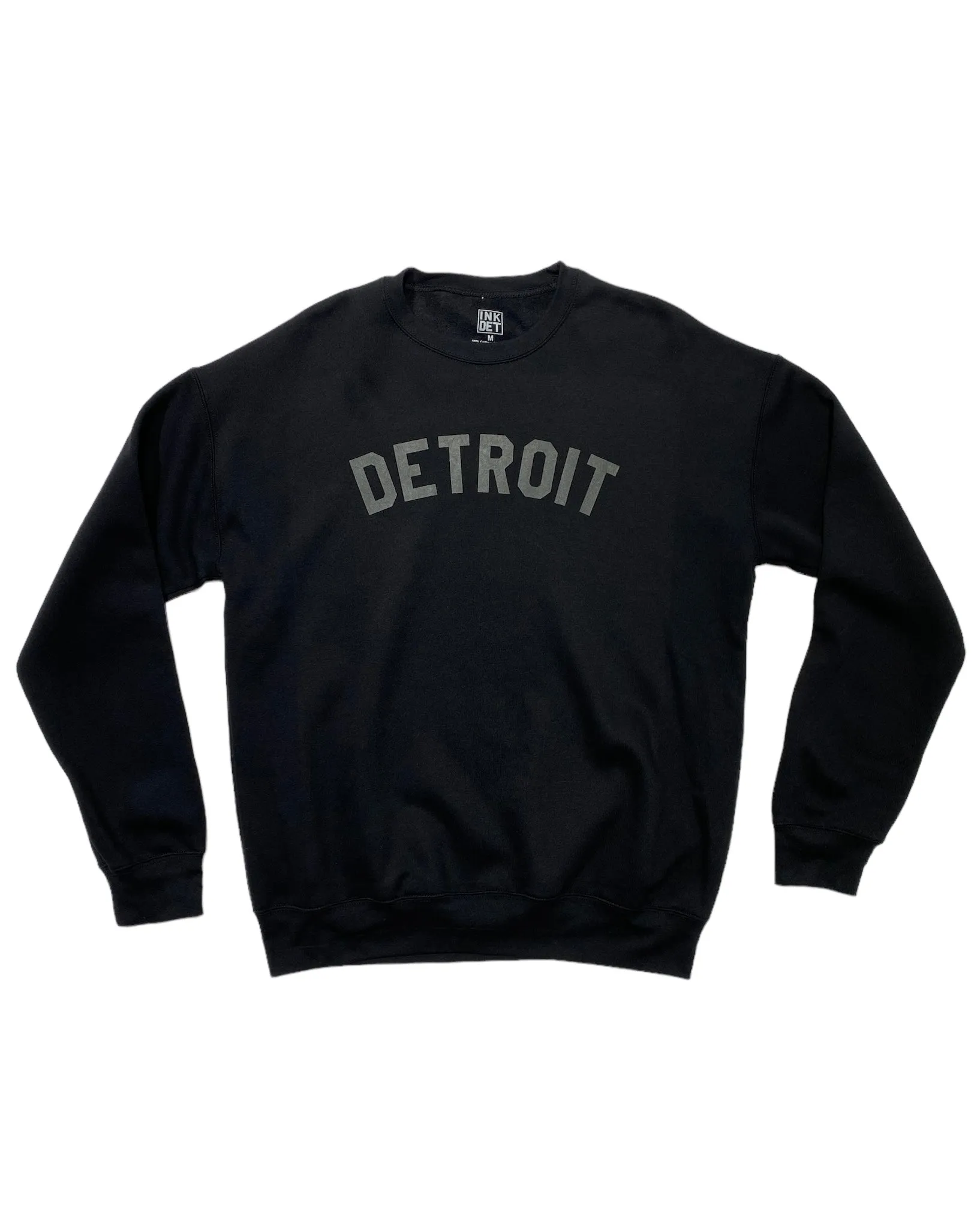 product group cooperation Comfort Design Ink Detroit - Classic Crewneck Sweatshirt - Black on Black