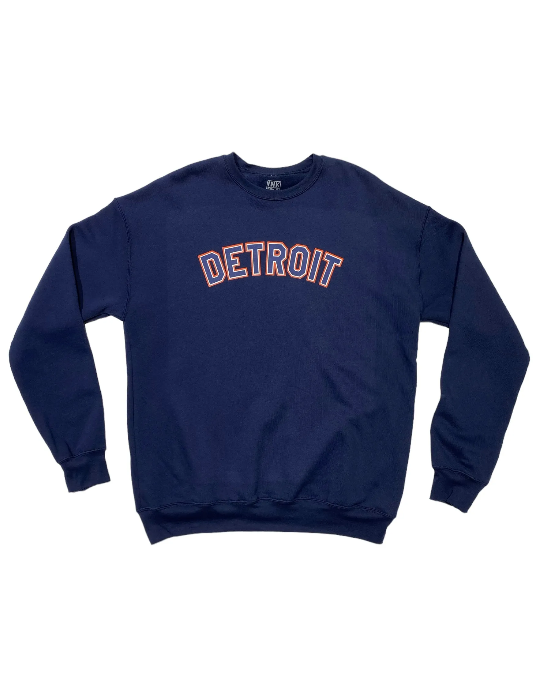 Youthful Vibe Warm Outfit Ink Detroit - Classic Detroit Baseball Sweatshirt - Available in 3 Colors