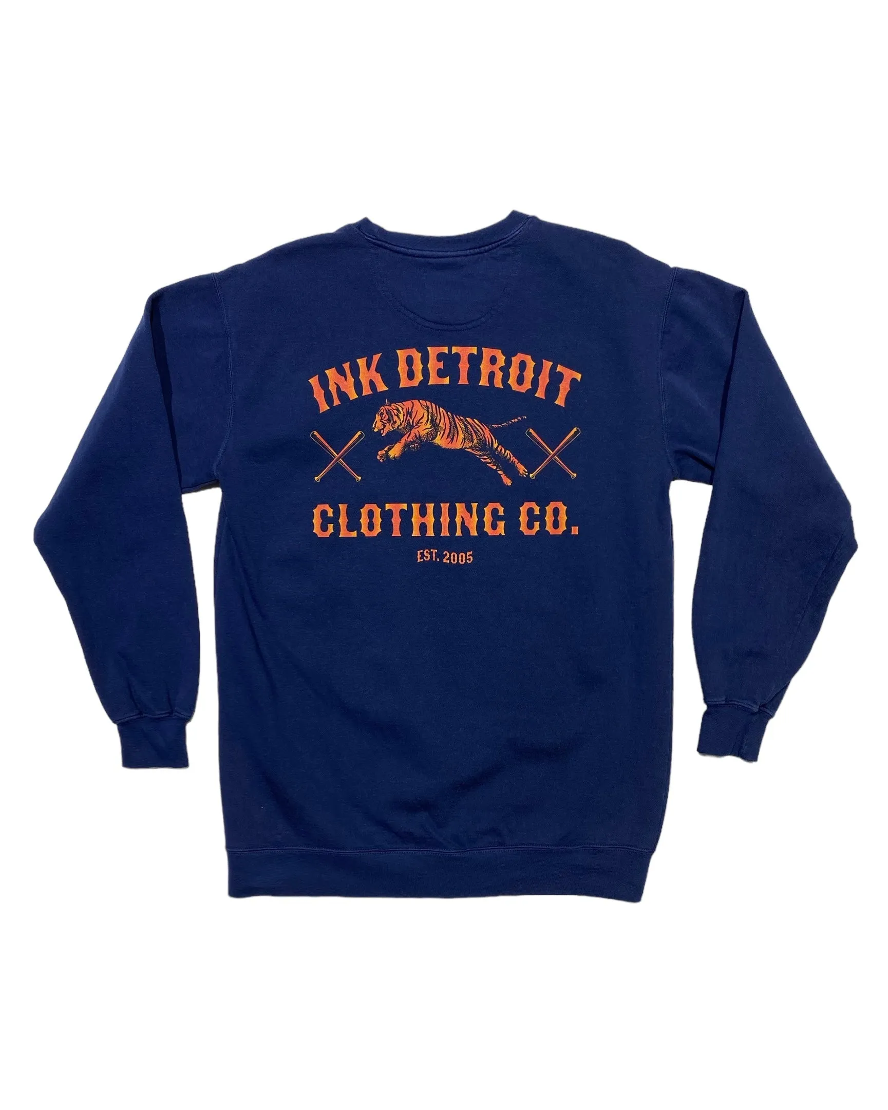 Ink Detroit Clothing Co. Tiger - Pigment Dyed - Navy Chill Layer date night look