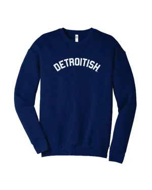 Ink Detroit Detroitish Crewneck Sweatshirt - Navy Active Design Modern Fit
