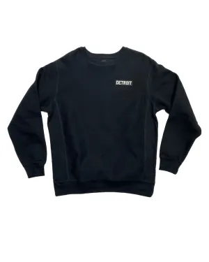 appropriate for sports Ink Detroit Heavyweight Crewneck Sweatshirt - Black