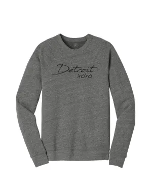 Ink Detroit XOXO Crewneck Sweatshirt - Heather Grey Street Essential Everyday Essential