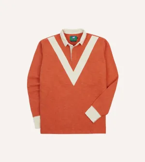 Simple Fashion Vintage Wash Effect Drake??s and New Balance '77 Flam?? Rugby Shirt