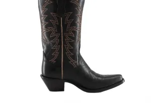 Isabella Leather Cowgirl Boots - Stylish Western Footwear & Comfort In Black Basic Line
