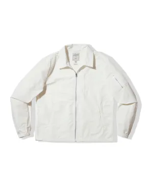 Mesh Ventilation Panels J. Stark Cotton Nylon Windbreaker - White
