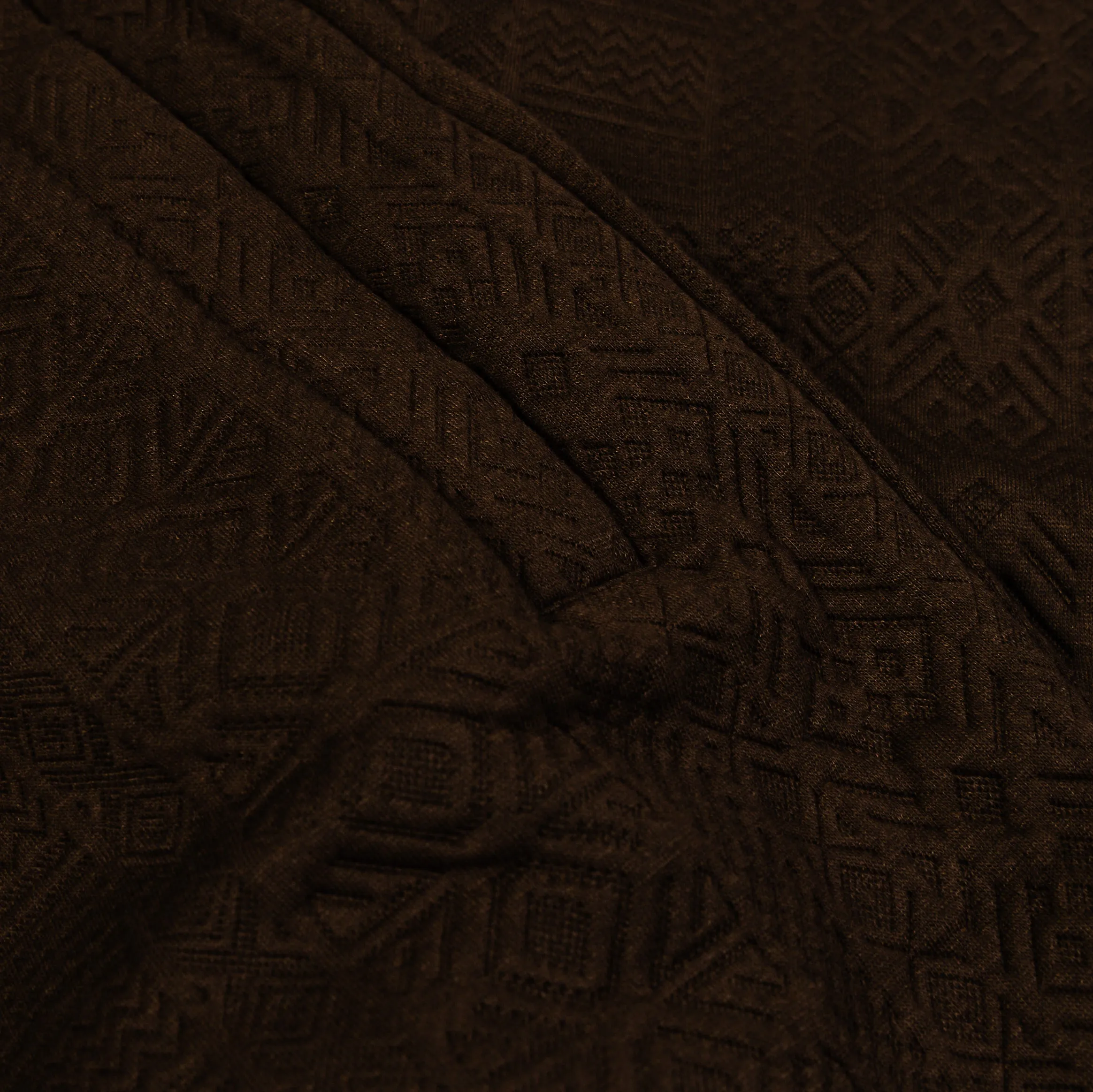 Jacquard Knit Pants Mens Pants (Brown) Seamless construction