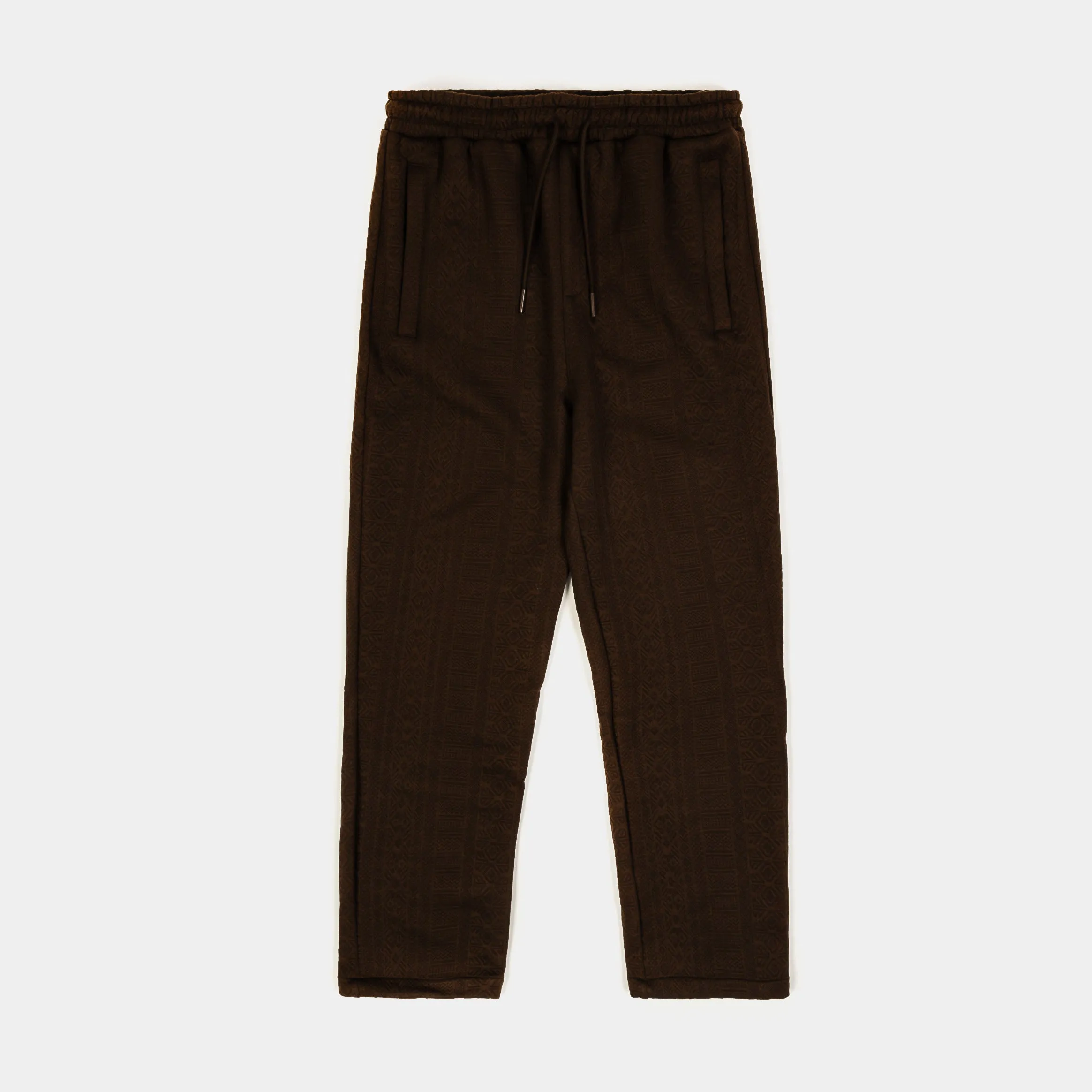 Jacquard Knit Pants Mens Pants (Brown) Performance Layer