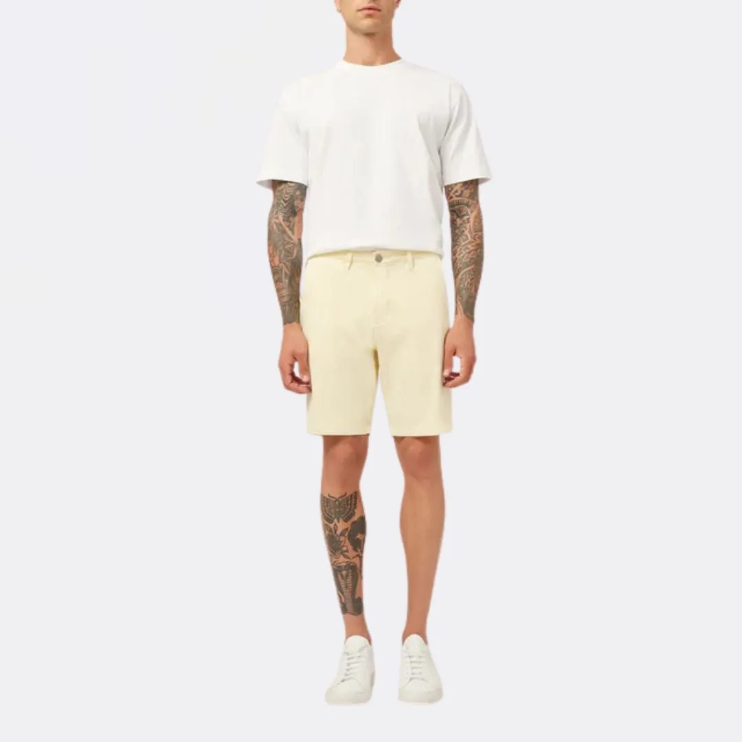 Jake Chino Short (Lemon) Secure Zipper Closure