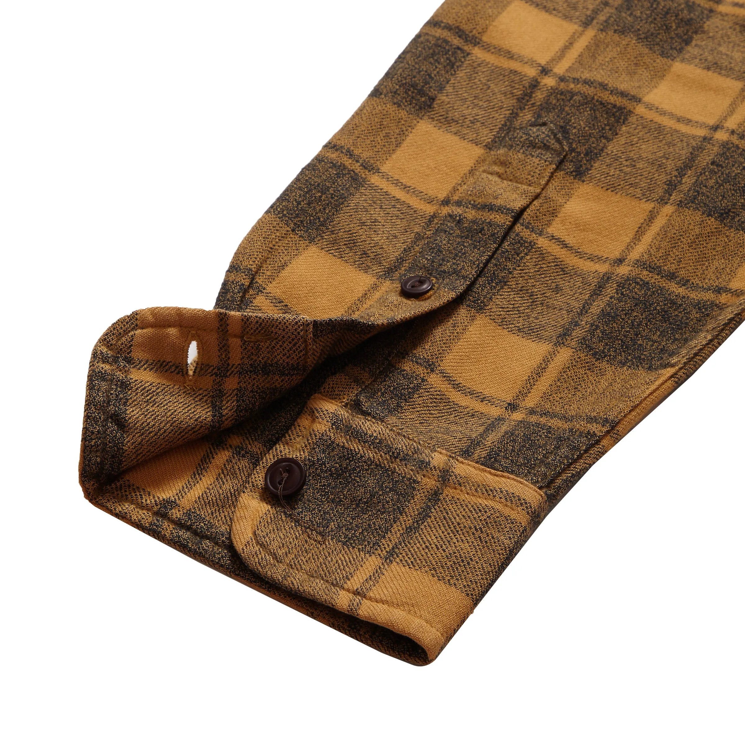 Premium Comfort Jaspe Midweight Twill - Spruce Yellow Plaid