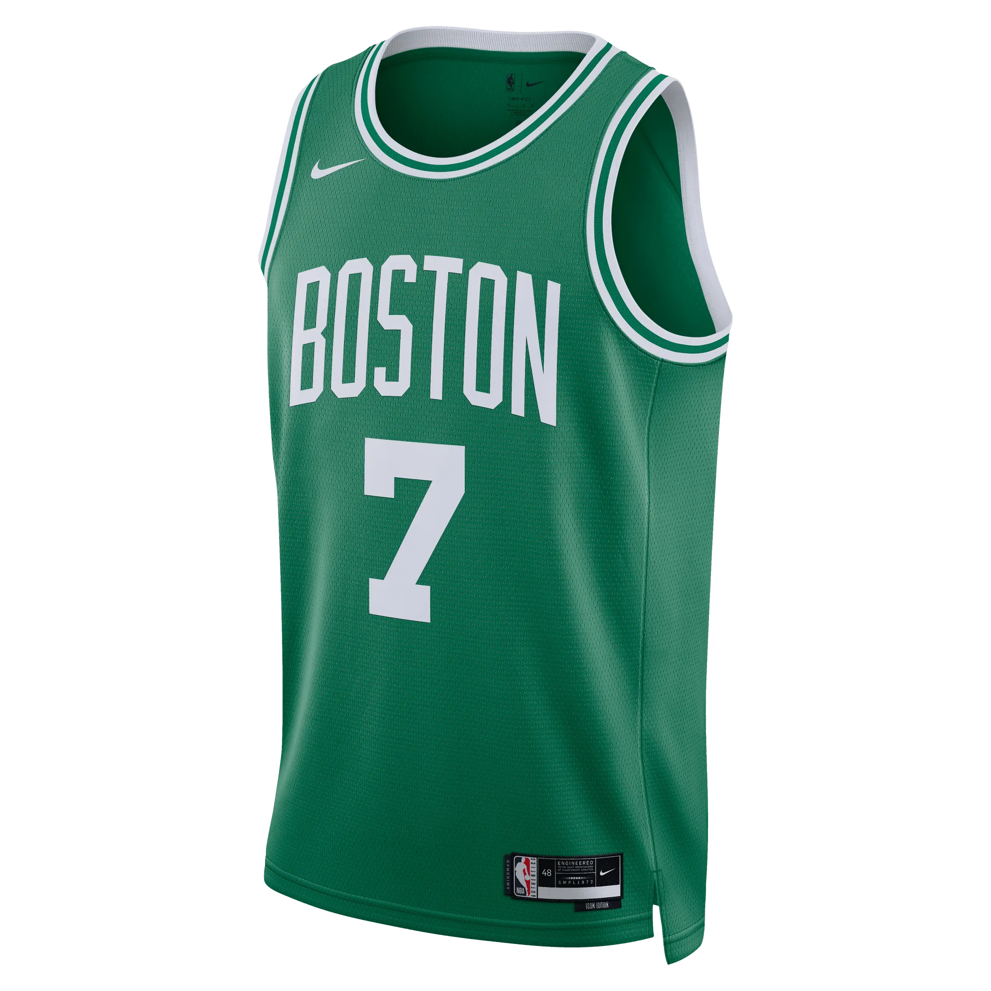 Colorfast Dye Methods Reinforced Stress Point Stitching Jaylen Brown Boston Celtics Icon Edition 22/23 Nike NBA Swingman Jersey