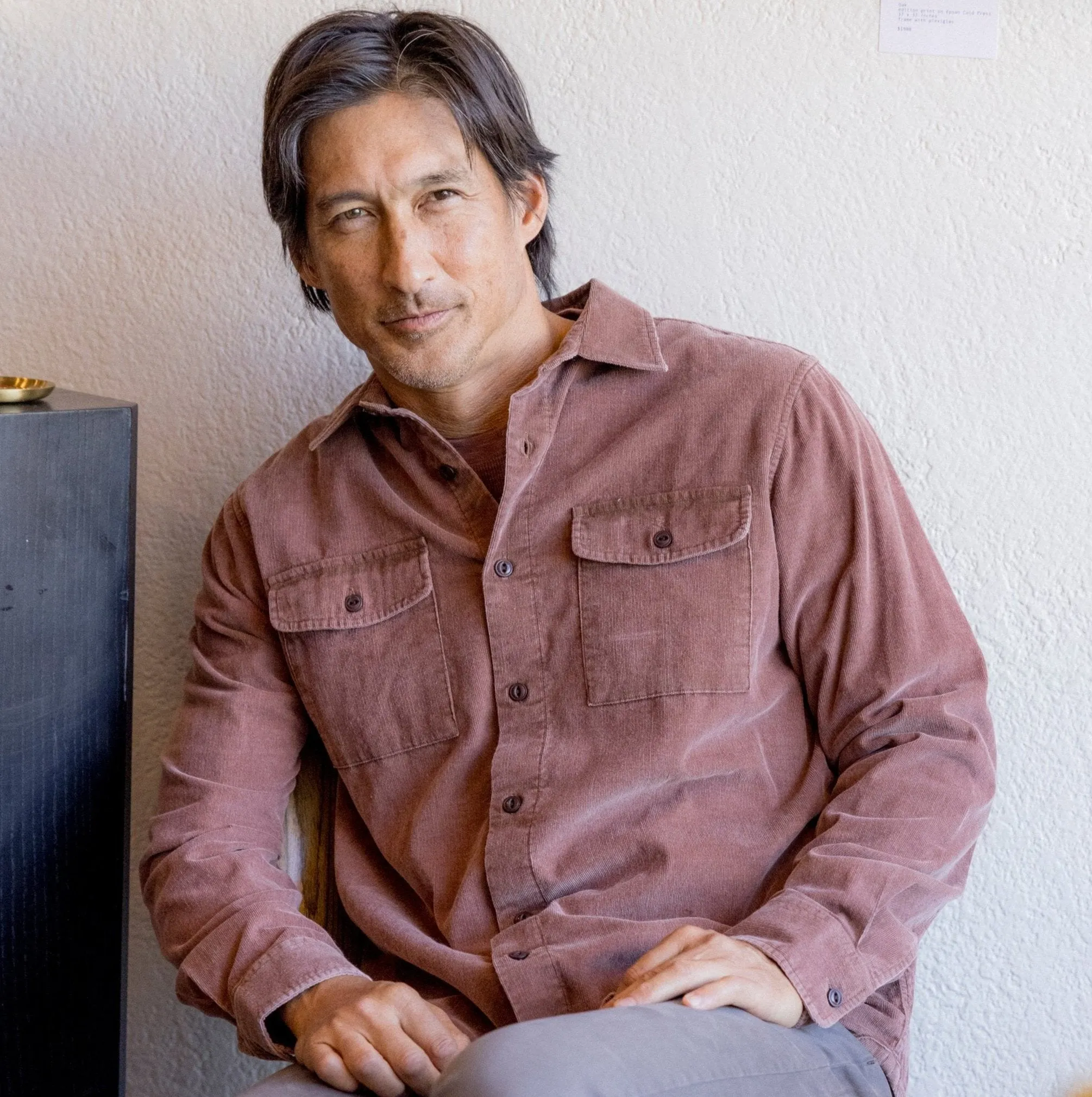 Classic Layer Active Look Jeremiah Vintage Garment Dyed Shirt - Root Beer